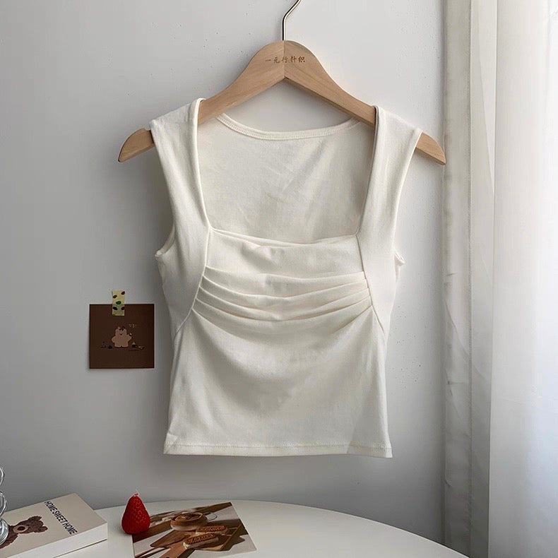 Capetown Ruched Built-In Bra Top